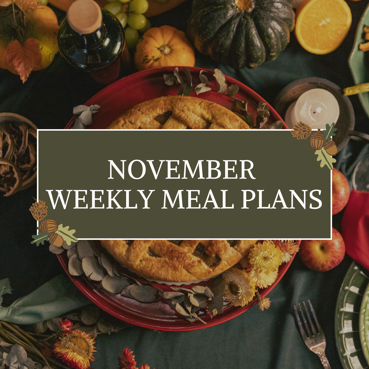 November Meal Plans